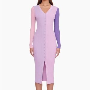 Staud
Shoko Rib-Knit Sweaterdress